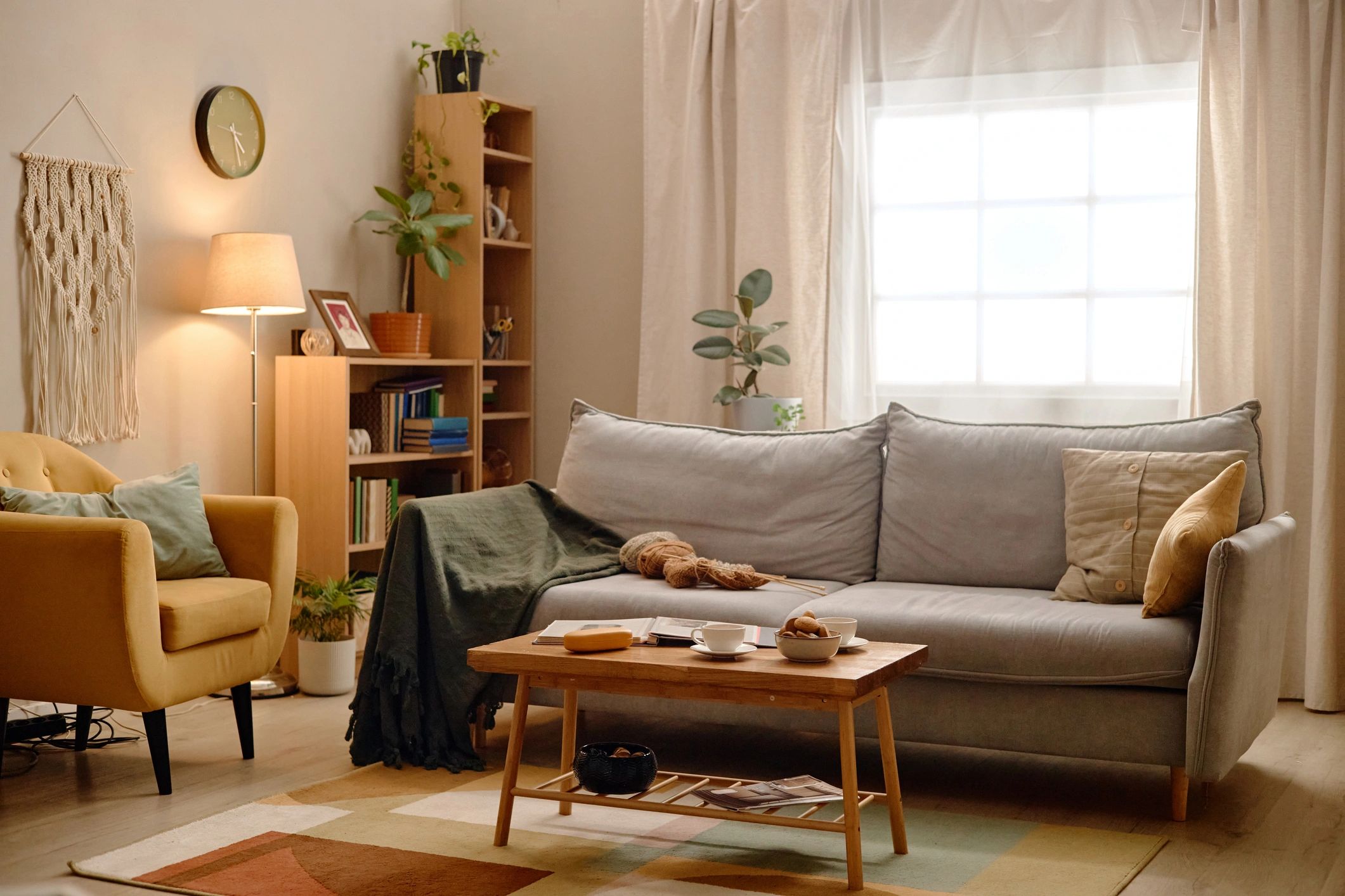 Bright move-in ready rental living room
